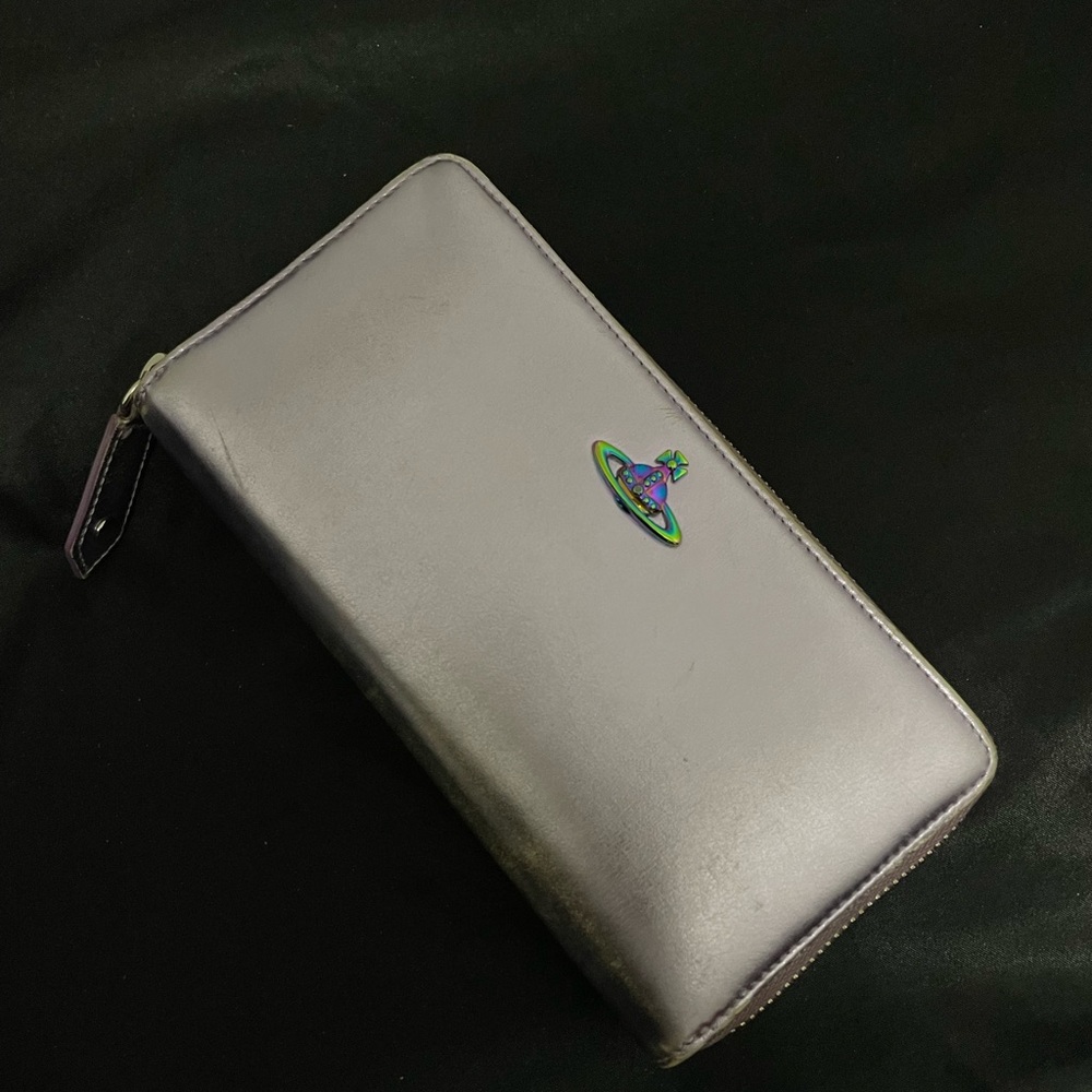 Vivienne Westwood Gray Zip Wallet